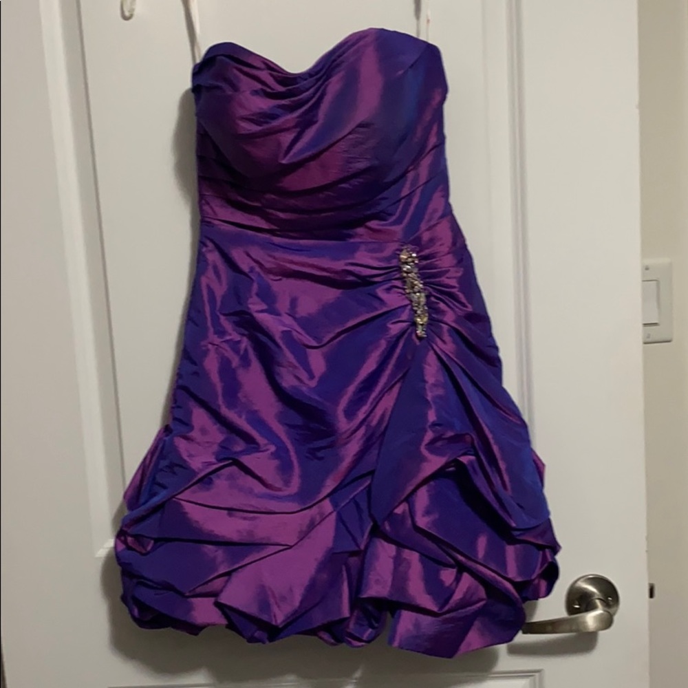 Stunning purple prom dress